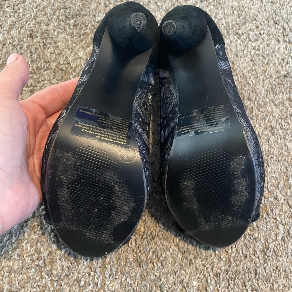 Women’s lace cage heels - Picture 7 of 10